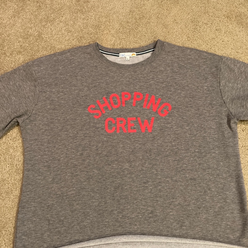 C&C California shopping crew super soft sweatshirt